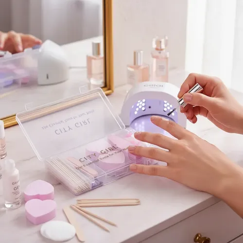 Kit Limpieza Manicura Semipermanente Limas Uñas City Girl