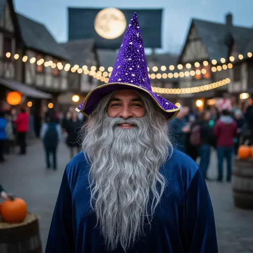 Peluca Barba Brujo Dumbledore Harry Potter Disfraz Cosplay