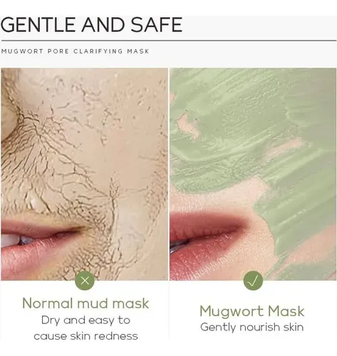 Mascarilla Mugwort Para Poros, Limpieza Profunda Y Control