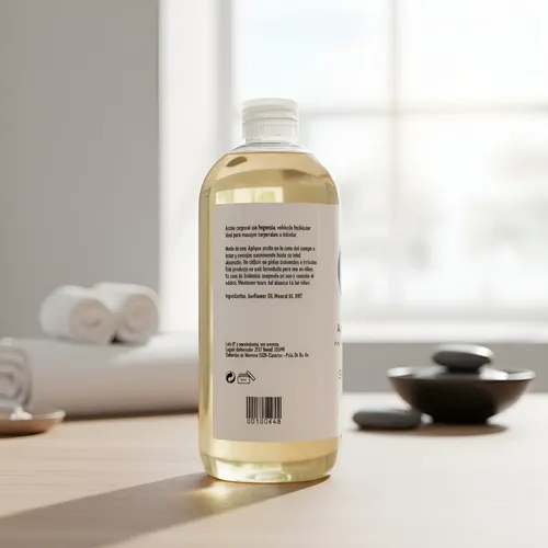 Aceite Neutro Biobellus 500ml Para Masajes Corporales