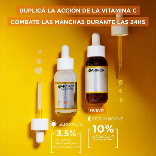 Garnier Booster Serum Noche Vitamina C 10% Rostro 30ml