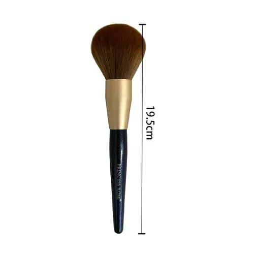 Brocha De Maquillaje Grande Con Mango Azul, Base Y Corrector