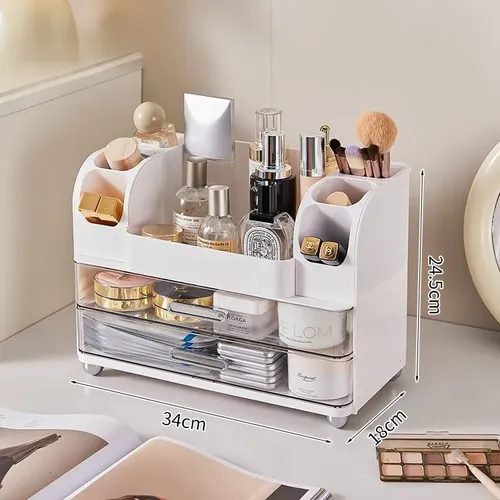 Organizador De Maquillaje Con Cajones Y 34x24x18