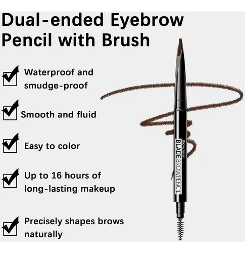 Lápiz Microblading Para Cejas Maveni Browcharm Deep Brown