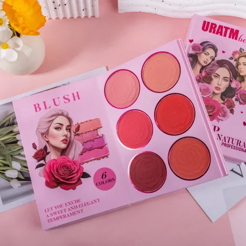 Uratm Paleta Libro 4 Capas Ojos Rubor Contorno Iluminador