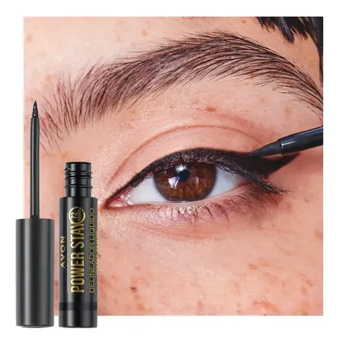 Avon Power Stay Delineador Líquido Para Ojos Larga Duración