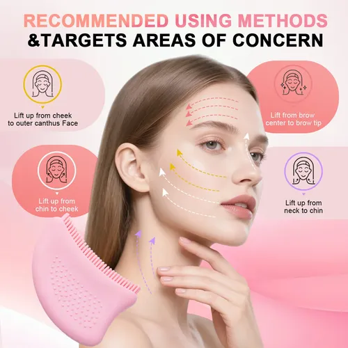 Cepillo Facial Contours Cepillo Facial Contorneador Para Mas Rosa