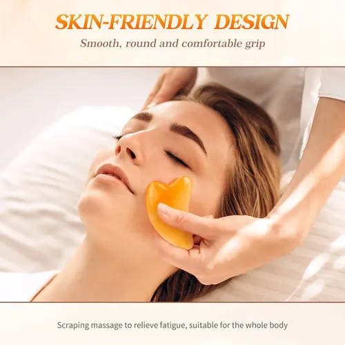 Tablero Facial Para Raspar La Piel, Masaje De Spa Con Resina 2pcs Set