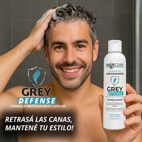 Shampoo Anticanas Grey Defense Antioxidante Haircorp