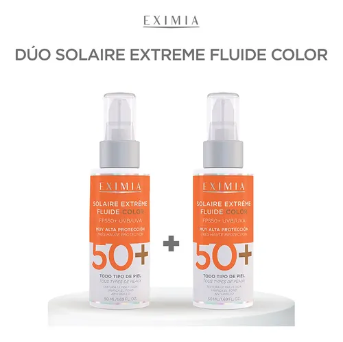 Pack 2 Eximia Solaire Extreme Fps50+ Fluide Color Antibrillo