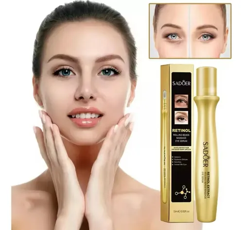 Serum Roll On Contorno De Ojos Retinol Bolsas 15ml Sadoer Todo Tipo De Piel Noche