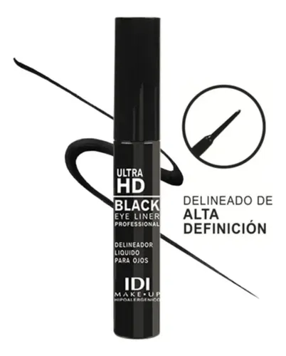 Idi Make Up Delineador Ojos Liquido Ultra Hd Black Eyeliner