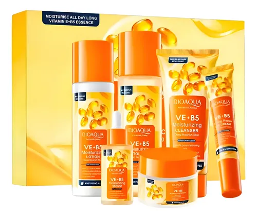 Bioaqua Set Facial 6 Piezas Vitamina E Y B5 30+