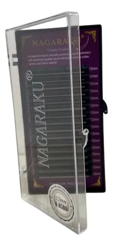 Kit Nagaraku Extensiones De Pestañas Clásicas 0.05 Curva Dd Largos 10 Al 15 Mm