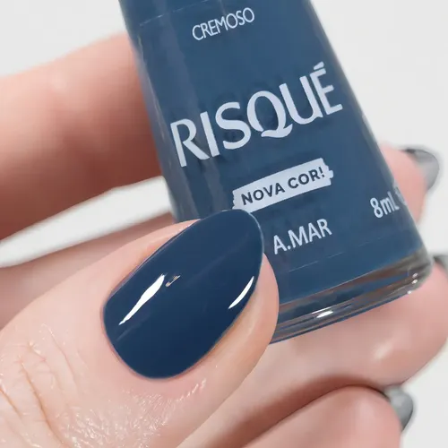 Esmalte de uñas color Risqué Se Solta No Blues LLEGAMOS PARA QUEDARNOS de 8mL de 1 unidades color Amar Cremoso
