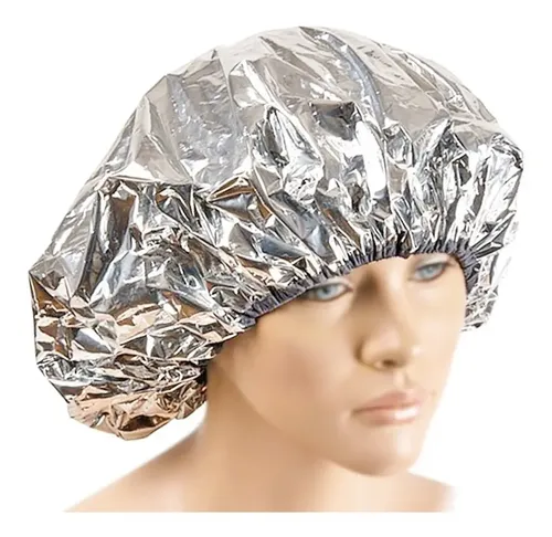 Gorro Térmico Aluminio Plateado Para Tratamientos Capilares