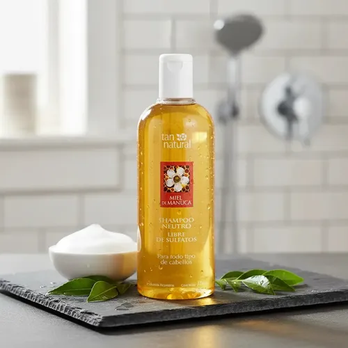 Shampoo Neutro Miel De Manuka Sin Sulfatos 375ml Tan Natural
