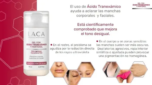 Gel Con Ácido Tranexamicoy Pantenol Laca