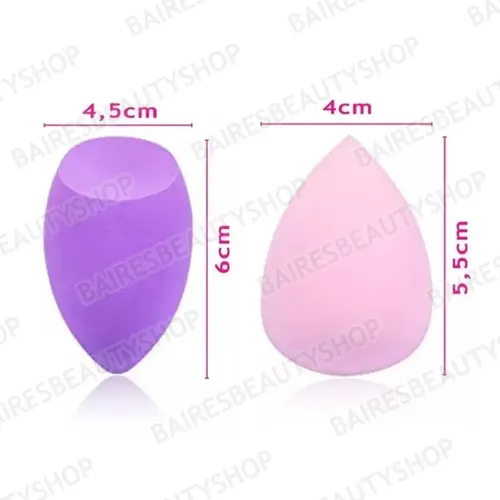 Combo De Esponjas Tipo Blender De Maquillaje Gota Biselada