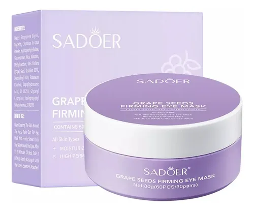 Parches Hidrogel Para Eliminar Ojeras Sadoer Semillas De Uva Todo Tipo De Piel Día/noche