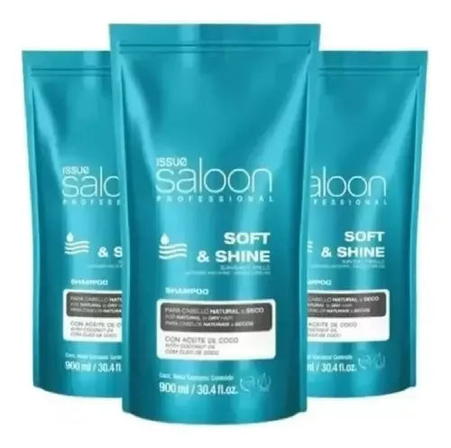 Issue Professional Shampoo Soft & Shine X3 Unidades Kit