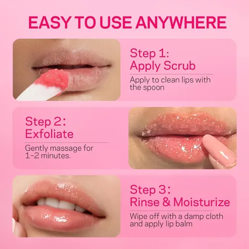 Watermelon Guava Lip Scrub With Natural Sugar Crystals