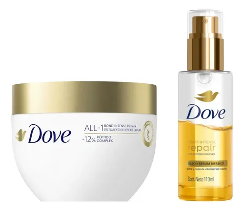 Combo Dove Bond Intense Repair Óleo Sérum Capilar + Máscara