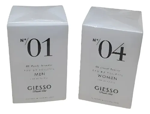 Giesso Pack Perfume 01 Hombre 100 Ml Perfume 04 Mujer 100 Ml
