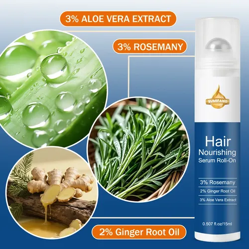 Suero Capilar Con Rodillo Romero + Jengibre 15ml Sumifang