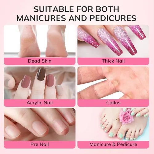 Bandas Lijadoras Para Taladro De Uñas Lavinda 240 Grit Rosa