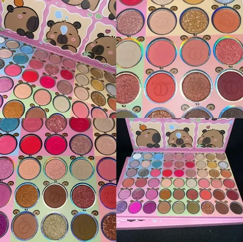 Paleta De Colores Grande 54 Sombras Maquillaje Stitch Niñas Color 54 sombras