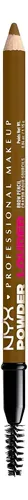 Lápiz De Cejas Nyx Powder Louder 1.13g Vegano Rubio