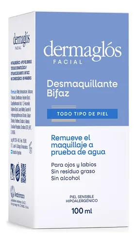 Dermaglós Facial Desmaquillante Bifaz De Ojos Limpiador