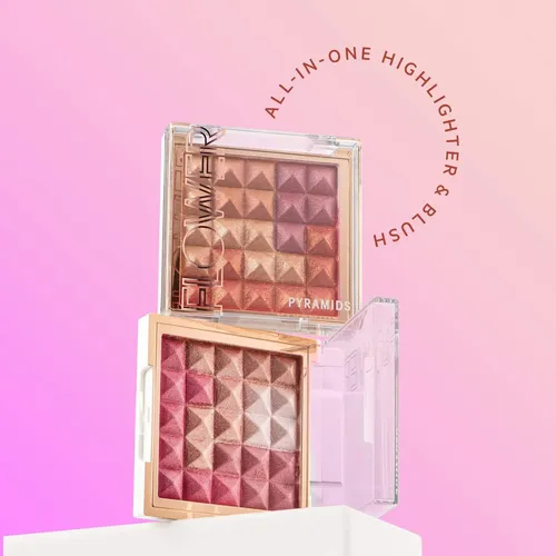 Rubor E Iluminador En Mosaico Flower Beauty Peach Glow