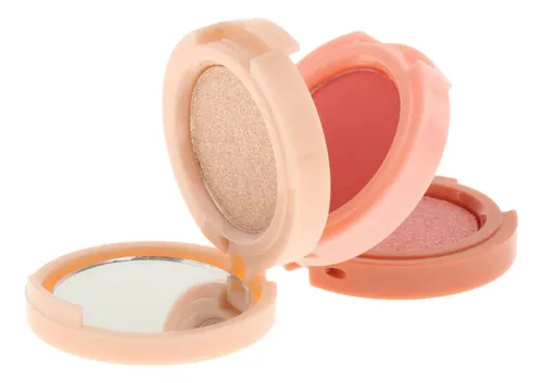 Paleta De Maquillaje Facial De 3 X 2 Coloretes, Ligera E Imp