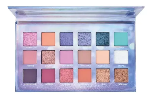 Paleta de Sombras Ruby Rose Cosmo Sound con 18 Tonos Mate y Metálicos