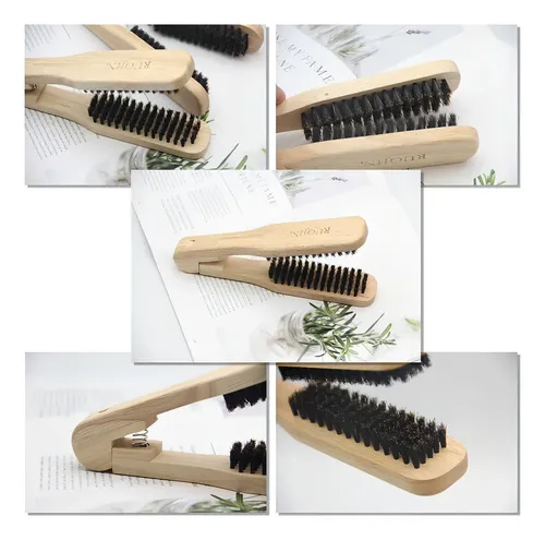 Cepillo De Madera Para Alisar El Cabello De Madera, Cepillo