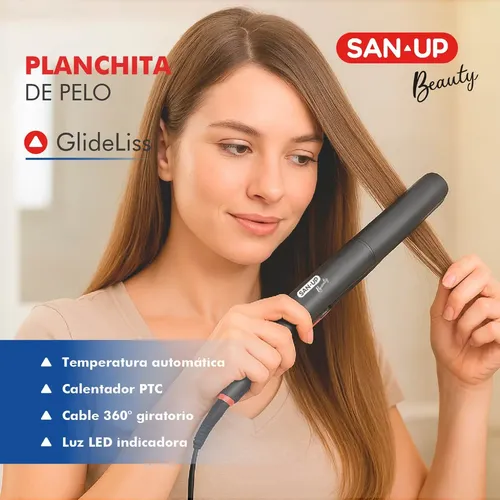 Planchita De Pelo San Up Glideliss Beauty Su-pls106n