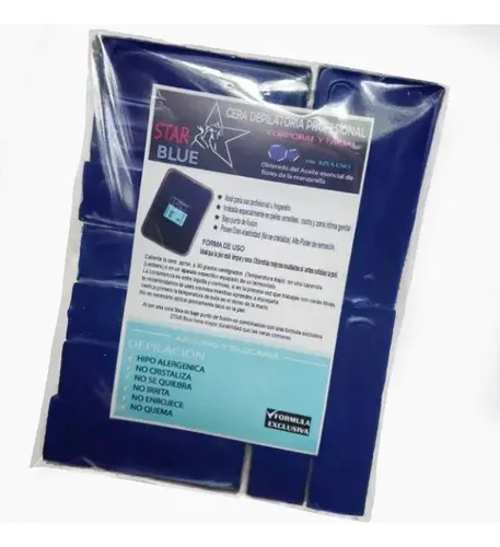 5 Kilos Cera Azul Elastica Starblue Lingotes Depilación