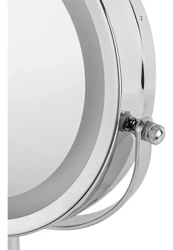 Espejo Para Maquillaje Gadnic Gmd710 Luz Led 7x/1x Reversible Giro 360°