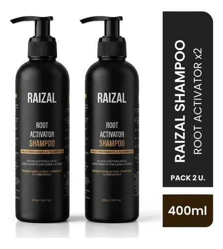 Shampoo Anticaída Hombre Raizal Activador De Raíces 200ml X2