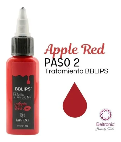 Bblips Pigmento Tono Apple Red Lucent Apto Dermapen Tipo de piel Todo tipo de piel