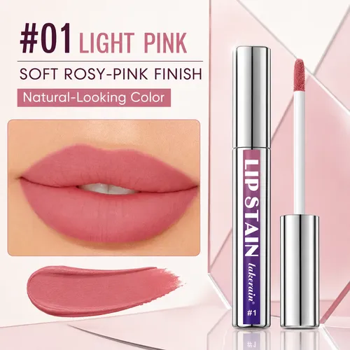 Long Lasting, Highly Pigmented Peelable Matte Lip Gloss 01#
