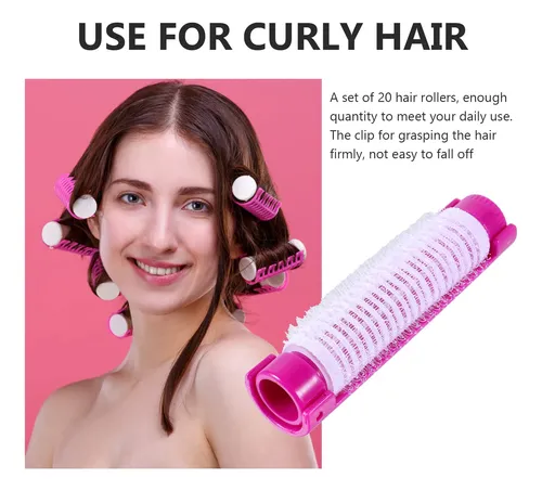 20pcs Rulos De Cabello Para Rizar, Herramientas De Estilo Es