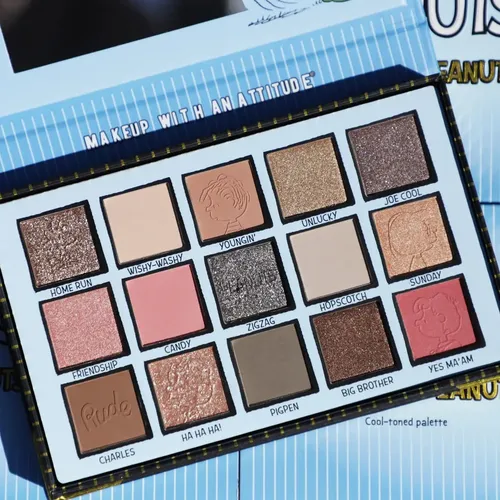 Kit Paletas Sombras Frías Y Cálidas Peanuts Rude Cosmetics