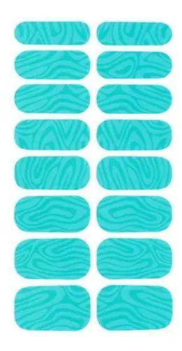6 X 6 X 16 Piezas De Pegatinas De Gel Para Uñas, 6 Piezas