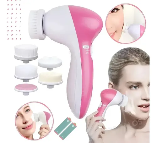 Cepillo Electrico Limpiador Facial 5 En 1 Piel Más Suave