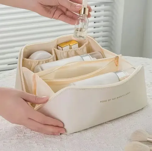 Neceser Organizador Porta Cosméticos Bolso Cuero Ecologico