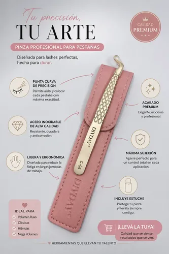 Kit Extensiones De Pestañas+adhesivo Pegamento+pinza Diyday