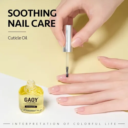 Gaoy Set De Gel Para Uñas: Top Coat, Base Coat Y Aceite De